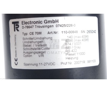 TR ELECTRONIC GMBH CE 70M CE70M 110-00848 11000848