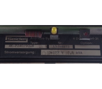 SEIDEL 4K-P240/90-B 4KP24090B 53-48973 3x177V 7,5kVA