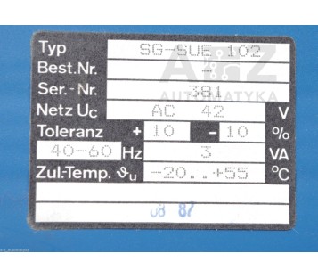 MAYSER ELECTRONIC-SAFETY-SYSTEM SG-SUE 102 SGSUE 102  SGSUE102