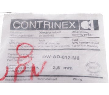 CONTRINEX DW-AD-612-M8 DWAD612M8 ! NEW !