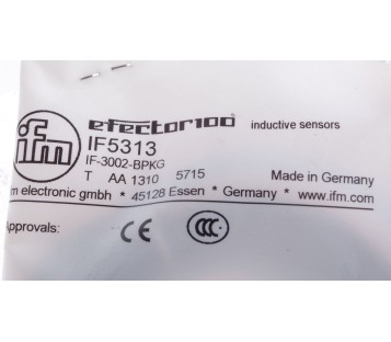 IFM EFECTOR 100 IF5313  IF-3002-BPKG IF3002BPKG  ! NEW !