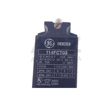 GE CEMA 114FCT03 LIMIT SWITCH