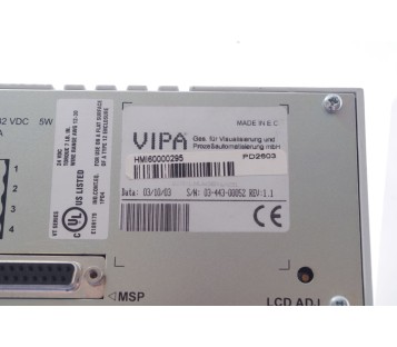 VIPA HMI 60 HMI60  HMI60000295 PD2603 