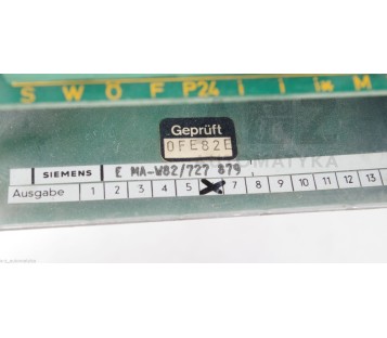 SIEMENS 6DM1 001-0WB00-1  6DM10010WB001 E MA-W82/727 879 MA9211  E89110-F1391-C3