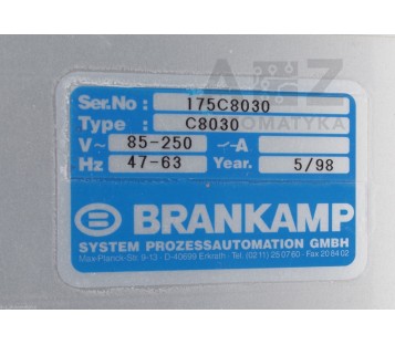 BRANKAMP  PROCESS CONTROL C8030 C 8030