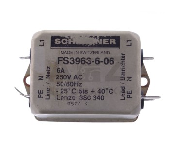 SCHAFFNER FS3963-6-06  FS3963606  LINE FILTER