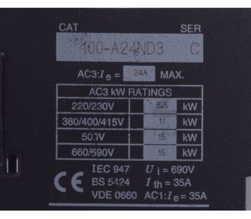 ALLEN BRADLEY 100-A24ND3 100A24ND3  C