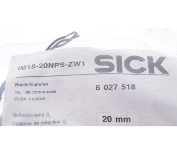 SICK IM18-20NPS-ZW1 IM1820NPSZW1  6027518 ! NEW !