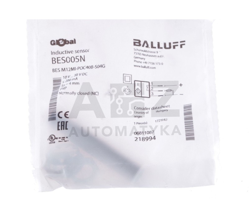 BALLUFF BES005N BES M12MI-POC40B-S04G  BESM12MIPOC40BS04G  ! NEW !