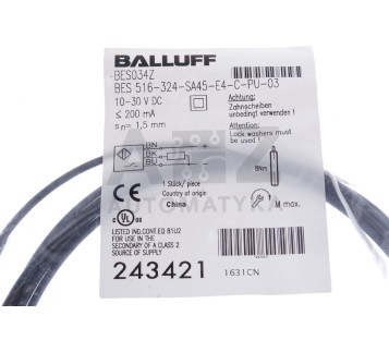 BALLUFF BES034Z BES 516-324-SA45-E4-C-PU-03  BES516324SA45E4CPU03  ! NEW !