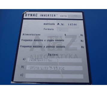DYNAC SERIE 600 6000 3X380V 10HP
