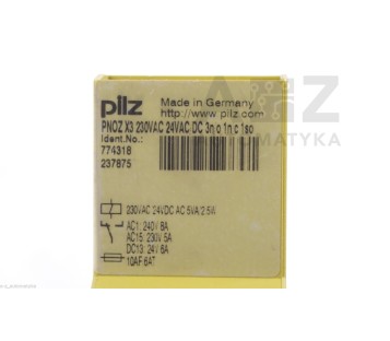 PILZ PNOZ X3 PNOZX3 230VAC 24VAC/DC 774318