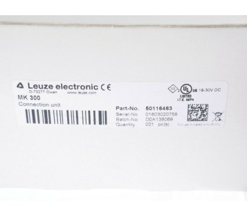 LEUZE MK 300 MK300 50116463 ! NEW ! 