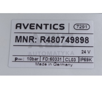 REXROTH AVENTICS R480749898 10BAR CL03 