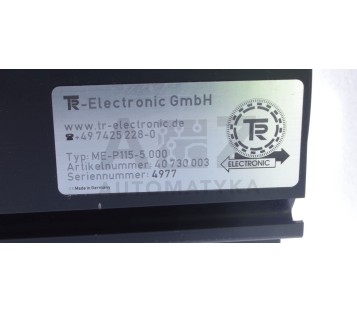 TR ELECTRONIC CM58 ME-P115-5.000 40730003 + CMW58M CMW58M-00010 