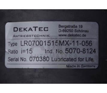 LENZE NORGREN DEKATEC MCS 06I41-RS0B0-A11N-ST5S00N-R2SU Grease Pump