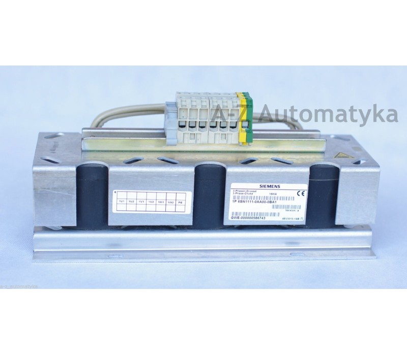 SIEMENS: 3 PHASE CHOKE 16kW 6SN1111-0AA00-0BA1