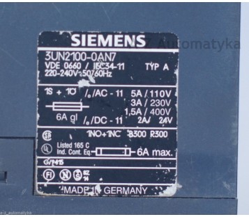 SIEMENS: 3UN2100-0AN7