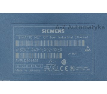 SIEMENS CP 443-1 6GK7 443-1EX02-0XE0 ( 6GK74431EX020XE0 )