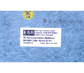 ESR POLLMEIER AC SERVO MIDIDRIVE BN 6667.2380 N2-K5-Z1-P1