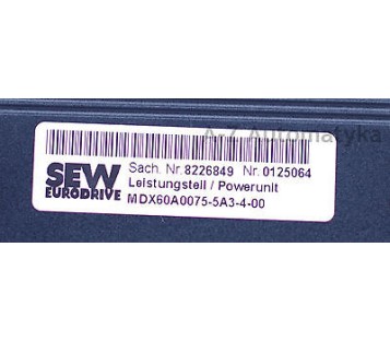 SEW EURODRIVE MCF40A0075-5A3-4-00 + MDX60A0075-5A3-4-00  ( 826743X / 8226849 )