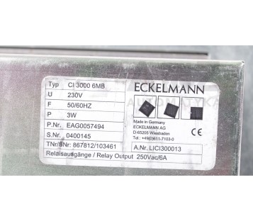 LINDE  ECKELMANN CI 3000 6MB CI30006MB EAG0057494  3536500435-01-00-0400643