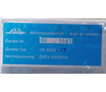 LINDE VS 2000 VS2000  VS 2000_C7 VS2000_C7 VS2000C7