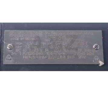 SIEMENS 1FT5066-0AG71-2-Z   1FT50660AG712Z + ROD 426B.016 6FC9-320-3 KK 00 