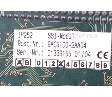SIEMENS IP252 SSI MODUL  9AC9100-2AA04  9AC91002AA04 ! NEW !