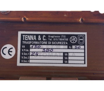 TENNA & C.  TRANSFORMER 150VA 380/24VAC