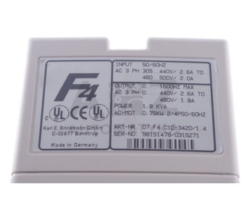 KEB 07.F4.C1D-3420/1.4  07F4C1D342014  