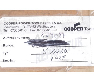 COOPER TOOLS  S 112133 S112133  SMK 2.0 S 112600 S112600
