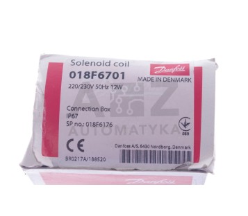 DANFOSS SOLENOID COIL 018FF6701 BE230AS  ! NEW !