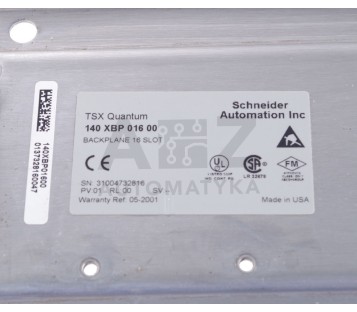 SCHNEIDER TSX QUANTUM BACKPLANE 16 SLOT  140 XBP 016 00 140XBP01600 