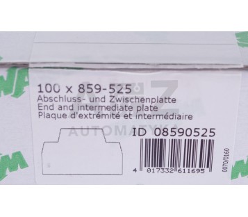 WAGO 859-525  859525 TERMINAL BLOCK ACCESSORIES END PLATE ! 100PCS ! NEW !