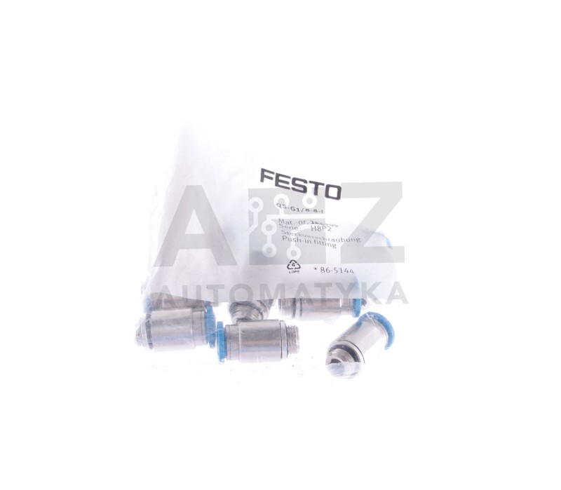 FESTO QS-G1/8-8-I  QSG188I 186109 Straight Threaded-to-Tube Adapter, ! new !