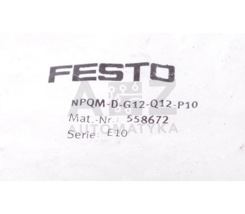 FESTO NPQM-D-G12-Q12-P10  NPQMDG12Q12P10 558672 Festo Push-in  ! 10PCS ! new !