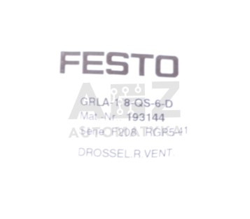 FESTO GRLA-1/8-QS-6-D 193144 One-way flow control valve ! 2PCS ! NEW !