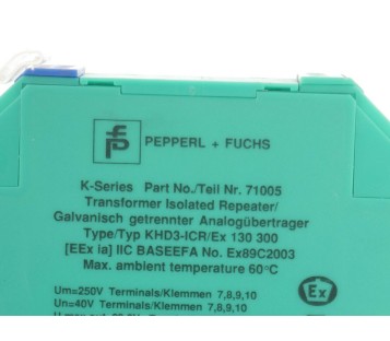 PEPPERL + FUCHS 71005 KHD3-ICR/EX130 300 KHD3ICREX130300 71005