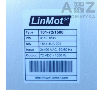 LINMOT T01-72/1500  0150-1844 3ph RECTIFIER TRANSFOMER 