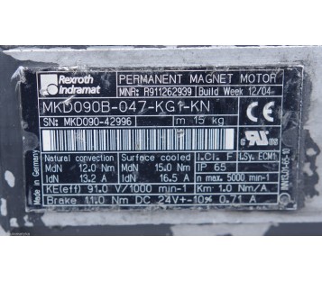 REXROTH INDRAMAT MKD090B-047-KG1-KN MKD090B047KG1KN