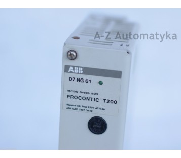 ABB: PROCONTIC T200 07NG61  GJV 30 743 11 R1  ( GJV3074311R1 ) POWER SUPLLY