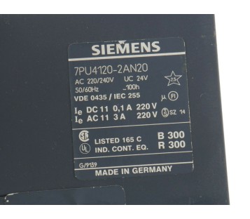 SIEMENS 7PU4120-2AN20 7PU41202AN20