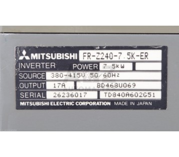 MITSUBISHI FR-Z240-7.5K-ER  FRZ24075KER