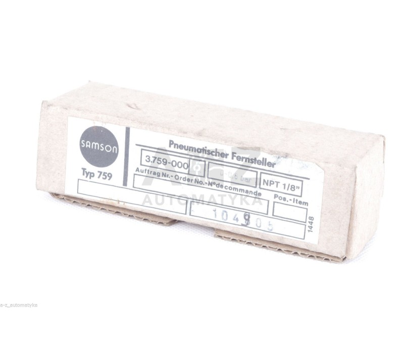 SAMSON 759 NPT-GEW.  NPT 1/8 3.759-000  0-0,6 bar  ! NEW !