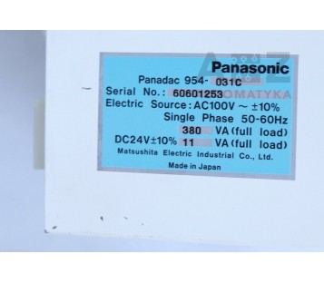 PANASONIC PANADAC 954-031D 954031D 954