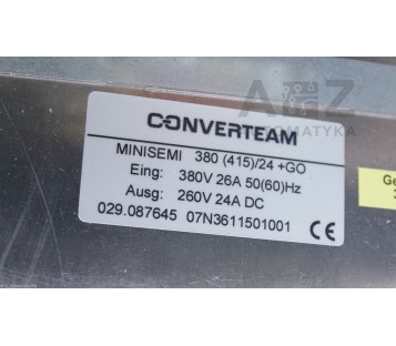CONVERTEAM CONVER TEAM MINISEMI 380 (415)/24+GO 260V 24ADC 029.087645