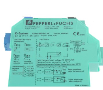 PEPPERL + FUCHS KFA6-SR2-EX1.W KFA6SR2EX1W 103374S 