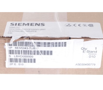 SIEMENS SIMATIC S5 6ES5943-7UB11  6ES59437UB11  ! NEW !