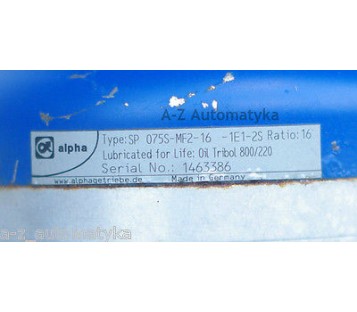 ALPHA SP 075S-MF2-16-1E1-2S Gearhead